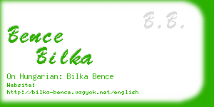 bence bilka business card
